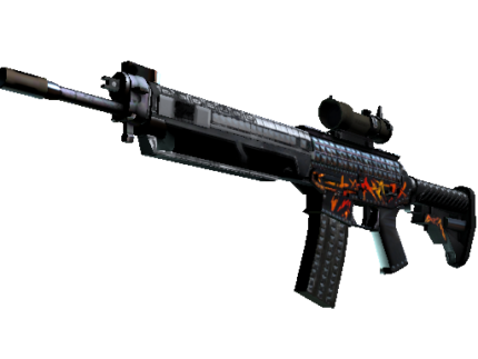 StatTrak™ SG 553 | Heavy Metal (Minimal Wear)