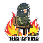 Sticker | This Is Fine (CT)