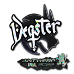 Sticker | degster (Glitter) | Antwerp 2022