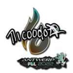 Sticker | nicoodoz (Glitter) | Antwerp 2022
