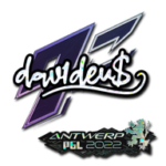 Sticker | dav1d (Glitter) | Antwerp 2022