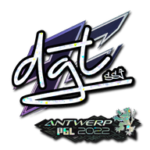 Sticker | dgt (Glitter) | Antwerp 2022