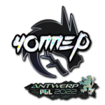 Sticker | chopper (Glitter) | Antwerp 2022