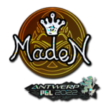 Sticker | maden (Glitter) | Antwerp 2022