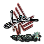 Sticker | juanflatroo (Glitter) | Antwerp 2022