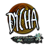 Sticker | dycha (Glitter) | Antwerp 2022