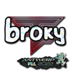 Sticker | broky (Glitter) | Antwerp 2022