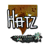 Sticker | hatz (Glitter) | Antwerp 2022