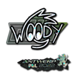 Sticker | WOOD7 (Glitter) | Antwerp 2022