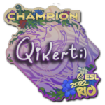 Sticker | qikert (Champion) | Rio 2022