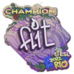 Sticker | FL1T (Champion) | Rio 2022