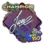 Sticker | Jame (Glitter, Champion) | Rio 2022