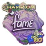 Sticker | fame (Champion) | Rio 2022