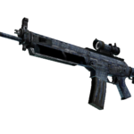 SG 553 | Waves Perforated (Battle-Scarred)