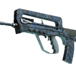 FAMAS | Cyanospatter (Well-Worn)