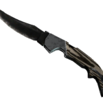 ★ Falchion Knife | Black Laminate (Battle-Scarred)