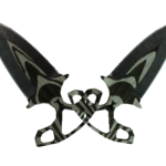 ★ Shadow Daggers | Black Laminate (Battle-Scarred)
