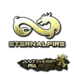 Sticker | Eternal Fire (Gold) | Antwerp 2022