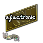 Sticker | electronic (Glitter) | Paris 2023