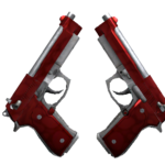 StatTrak™ Dual Berettas | Hemoglobin (Minimal Wear)